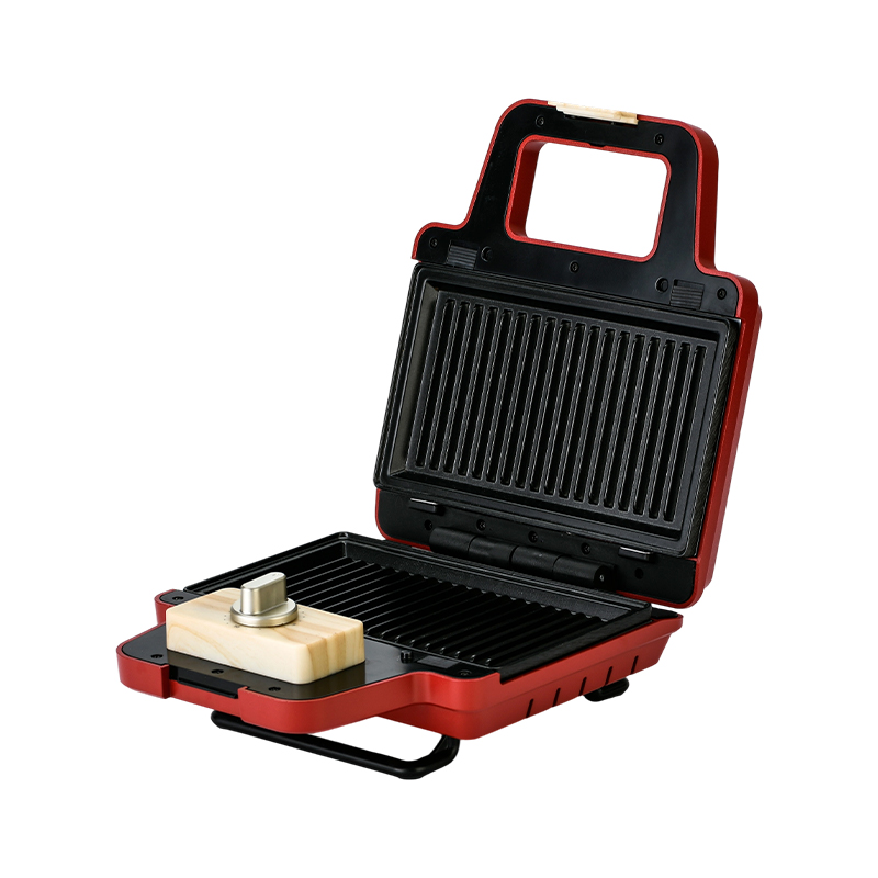 BJX-S008 800W 2-Scheiben-Sandwichwaffelmaschine mit abnehmbaren Platten