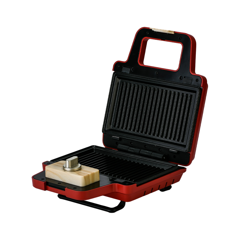 BJX-S008 800W 2-Scheiben-Sandwichwaffelmaschine mit abnehmbaren Platten