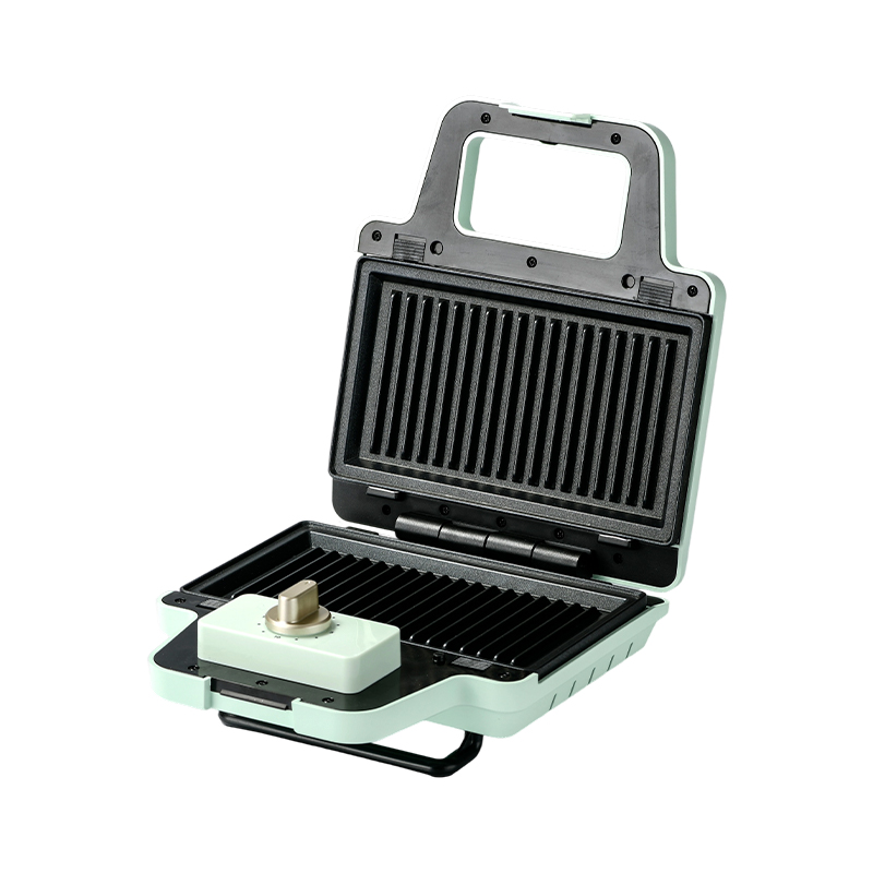 BJX-S008 800W 2-Scheiben-Sandwichwaffelmaschine mit abnehmbaren Platten
