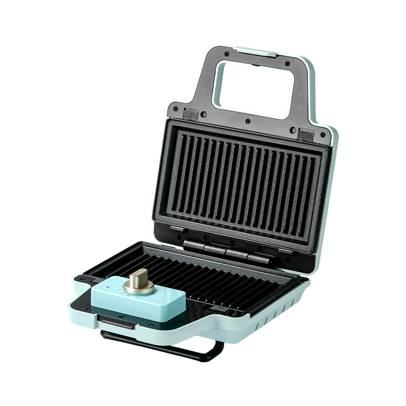 BJX-S008 800W 2-Scheiben-Sandwichwaffelmaschine mit abnehmbaren Platten