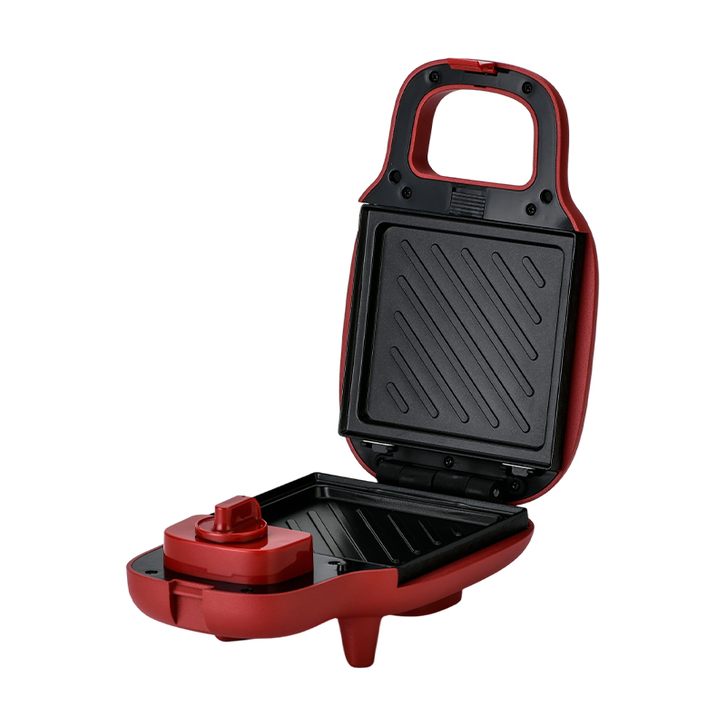 BJX-S013 15-Minuten-Timer-Einzelscheiben-Multifunktions-Sandwichmaker mit abnehmbaren Platten