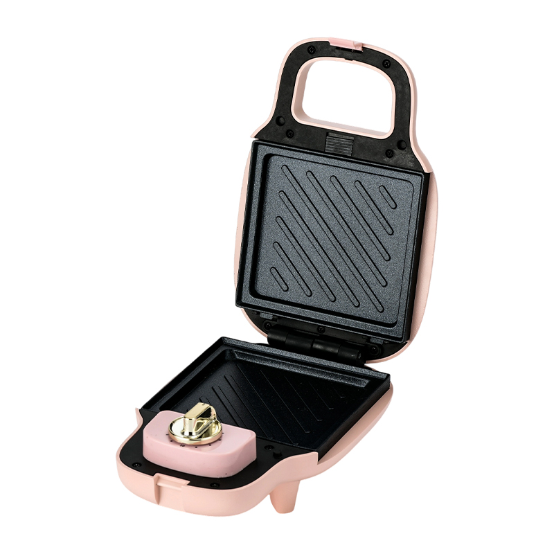 BJX-S013 15-Minuten-Timer-Einzelscheiben-Multifunktions-Sandwichmaker mit abnehmbaren Platten