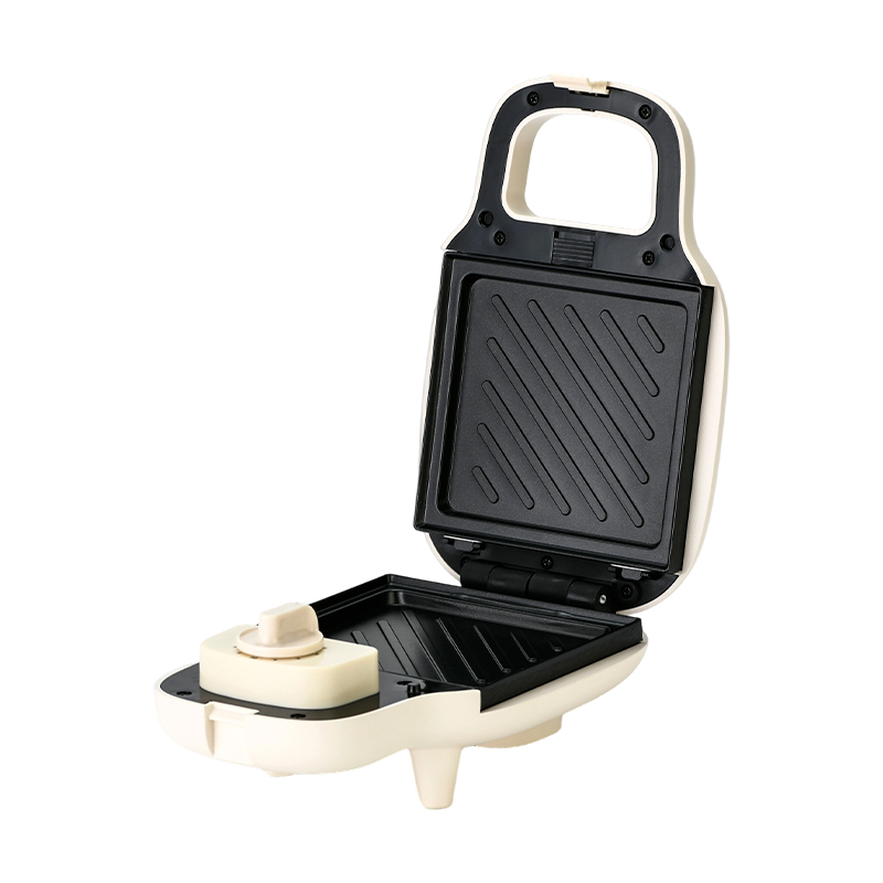 BJX-S013 15-Minuten-Timer-Einzelscheiben-Multifunktions-Sandwichmaker mit abnehmbaren Platten