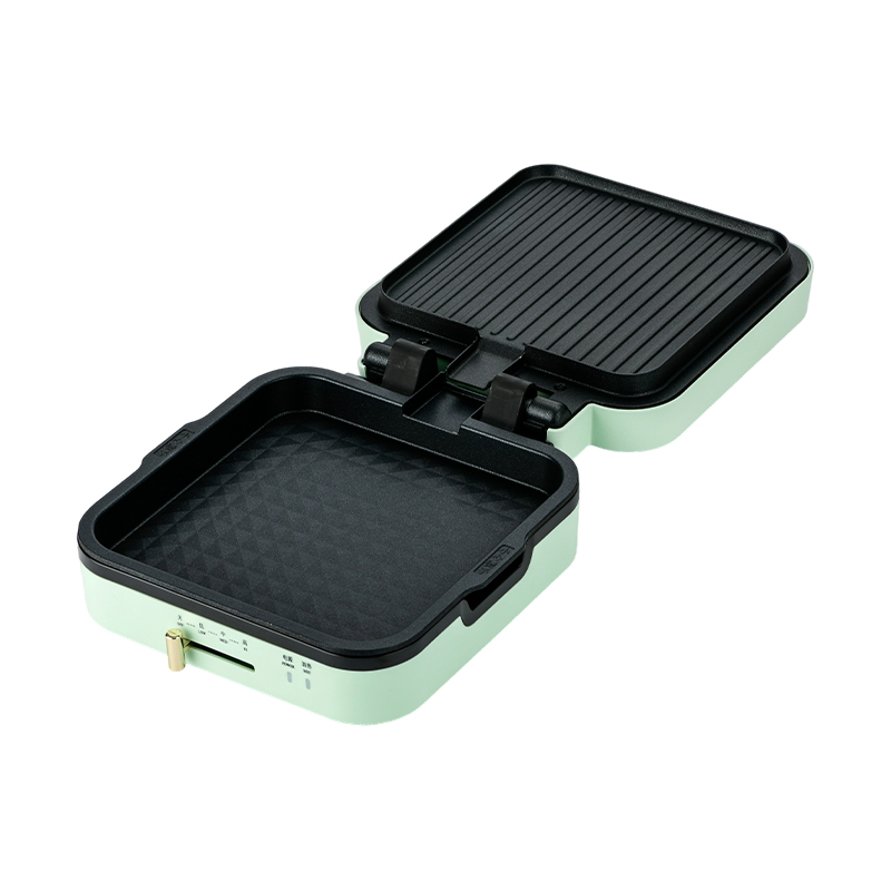 BJX-S018 24x24cm Grillmaschine mit Temperaturregelung und abnehmbaren Platten