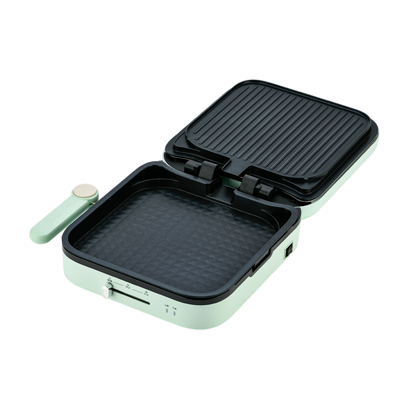 BJX-S022 28x28cm 180° Öffnungs- und Schließtemperaturregelung Abnehmbare Platte Großer Grill