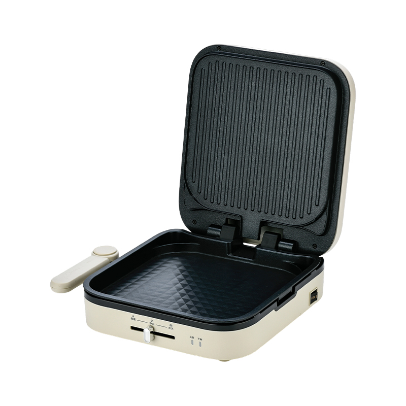 BJX-S023 28x28cm Großer Teller mit Temperaturregelung Panini & Grill Maker